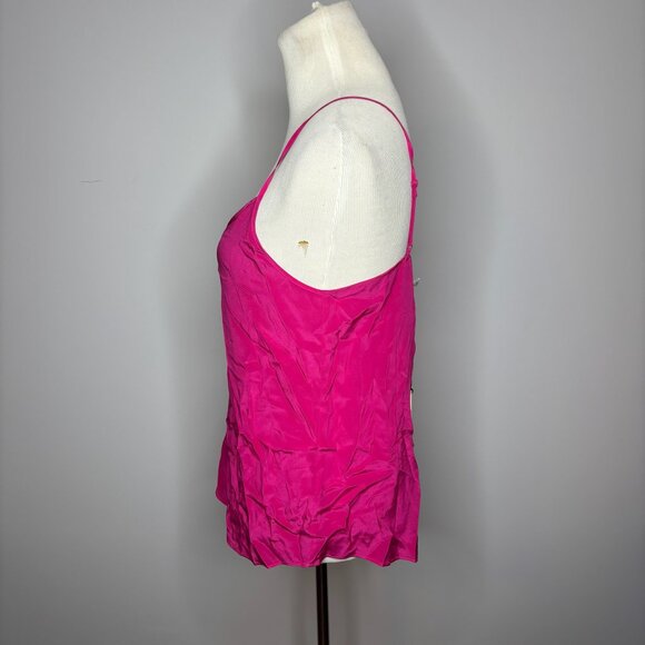 Babaton - Pink Silk V-neck Camisole - Picture 4 of 4